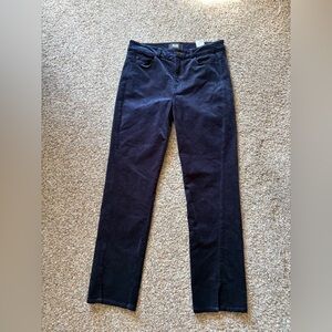 PAIGE Midnight Blue Velvet Trousers